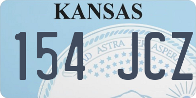 KS license plate 154JCZ