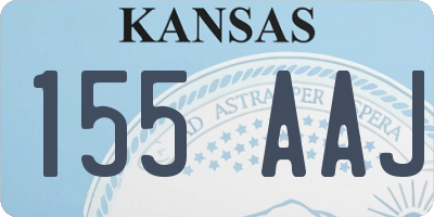 KS license plate 155AAJ