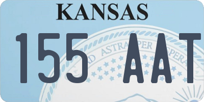 KS license plate 155AAT