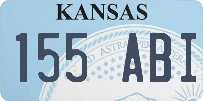 KS license plate 155ABI