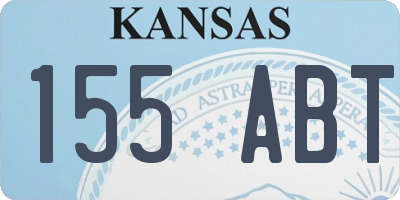 KS license plate 155ABT