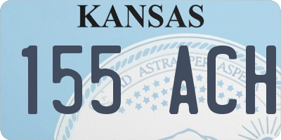 KS license plate 155ACH