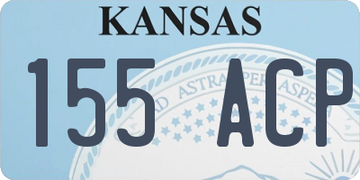 KS license plate 155ACP