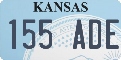 KS license plate 155ADE