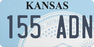 KS license plate 155ADN