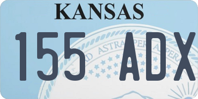 KS license plate 155ADX