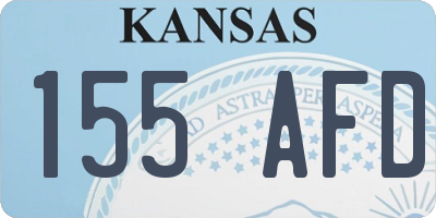 KS license plate 155AFD