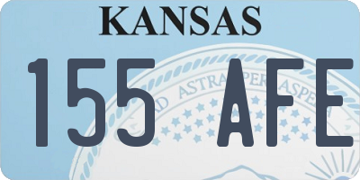 KS license plate 155AFE