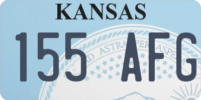 KS license plate 155AFG