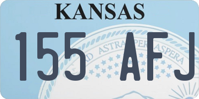 KS license plate 155AFJ