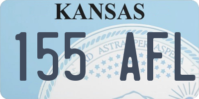 KS license plate 155AFL