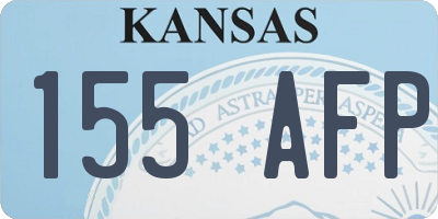 KS license plate 155AFP