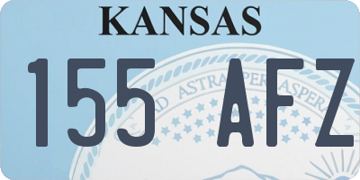 KS license plate 155AFZ
