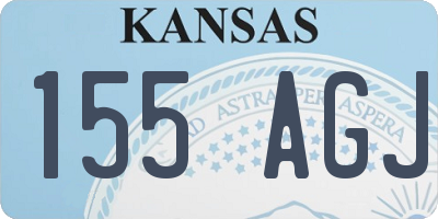 KS license plate 155AGJ