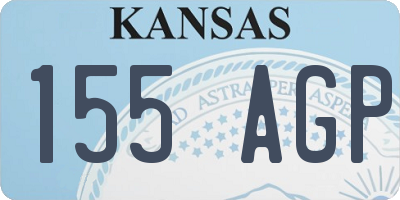 KS license plate 155AGP