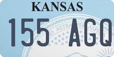 KS license plate 155AGQ