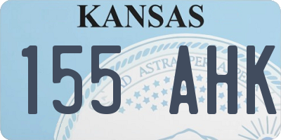 KS license plate 155AHK