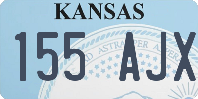 KS license plate 155AJX