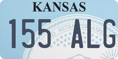 KS license plate 155ALG