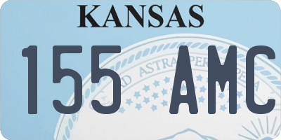 KS license plate 155AMC