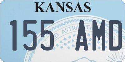 KS license plate 155AMD