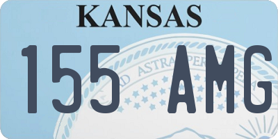 KS license plate 155AMG