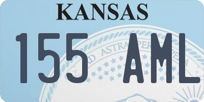 KS license plate 155AML