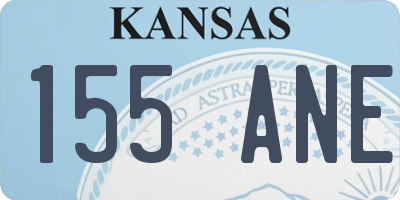KS license plate 155ANE