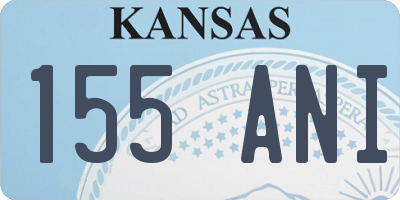 KS license plate 155ANI