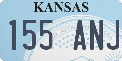 KS license plate 155ANJ