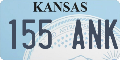 KS license plate 155ANK