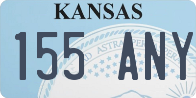KS license plate 155ANY