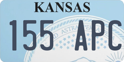 KS license plate 155APC