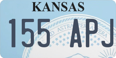 KS license plate 155APJ