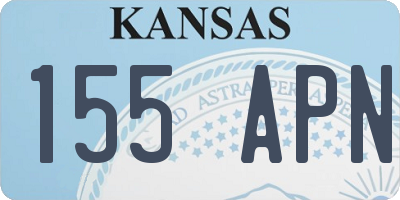 KS license plate 155APN