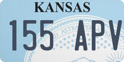 KS license plate 155APV