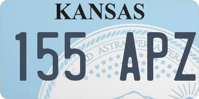 KS license plate 155APZ