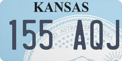 KS license plate 155AQJ