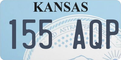 KS license plate 155AQP