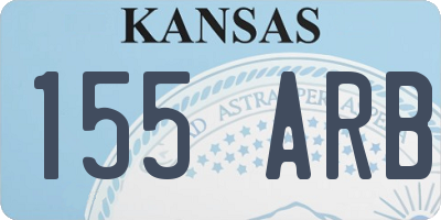KS license plate 155ARB