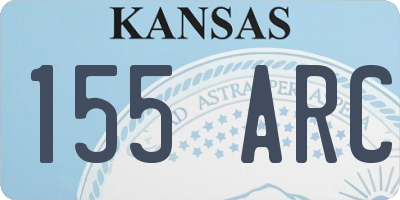 KS license plate 155ARC
