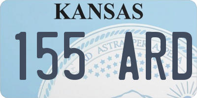 KS license plate 155ARD