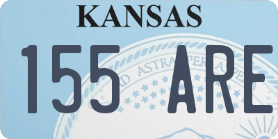 KS license plate 155ARE