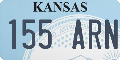 KS license plate 155ARN