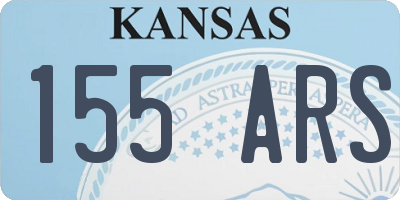 KS license plate 155ARS