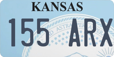 KS license plate 155ARX