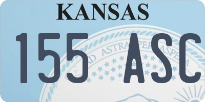KS license plate 155ASC