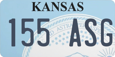 KS license plate 155ASG