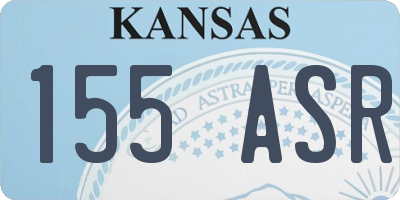 KS license plate 155ASR