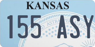 KS license plate 155ASY